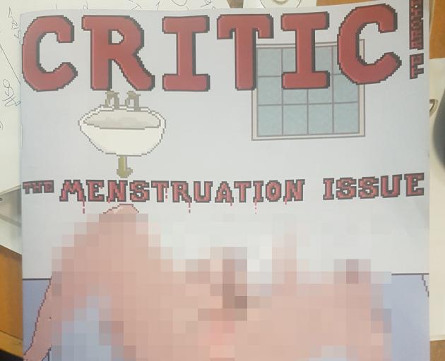 The cover of this week's Critic - the 'Menstruation Issue' - depicted an cartoon of a naked woman...