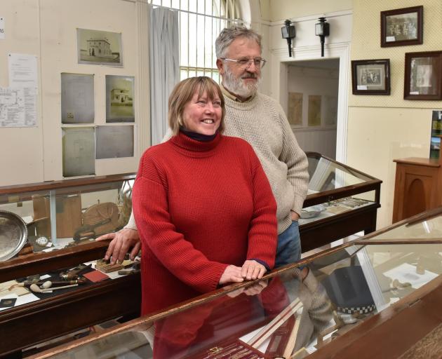 Waikouaiti Coast Heritage Centre curator Kay and chairman Bill Lang among the displays at the museum. Photos: Gregor Richardson