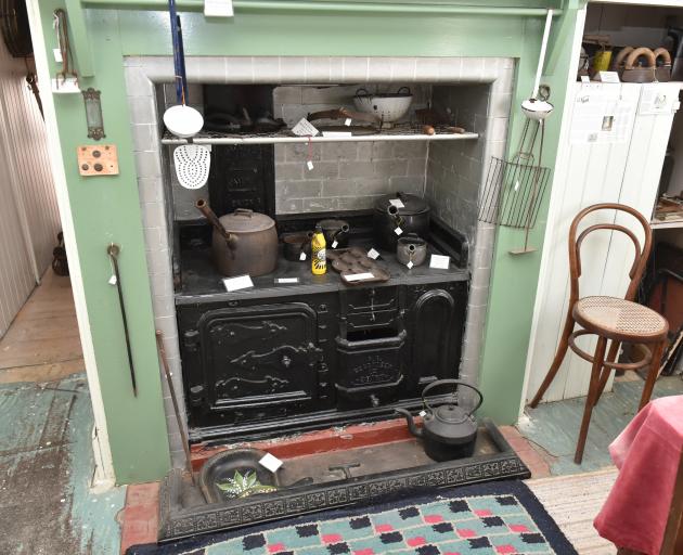 A Shacklock Orion stove in the former BNZ bank residence kitchen. 
