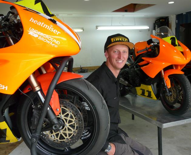 New Zealand Supersport 600 Championship rider Seth Devereux, at home in his Tapanui workshop, hopes his technical insight can take him to the top of the sport. Photo: Richard Davison