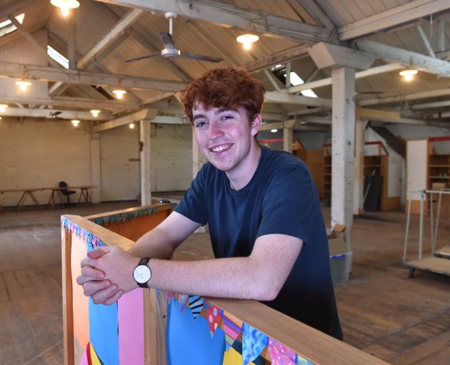 OUSA president James Heath in the top floor of the University Book Shop building in Dunedin....