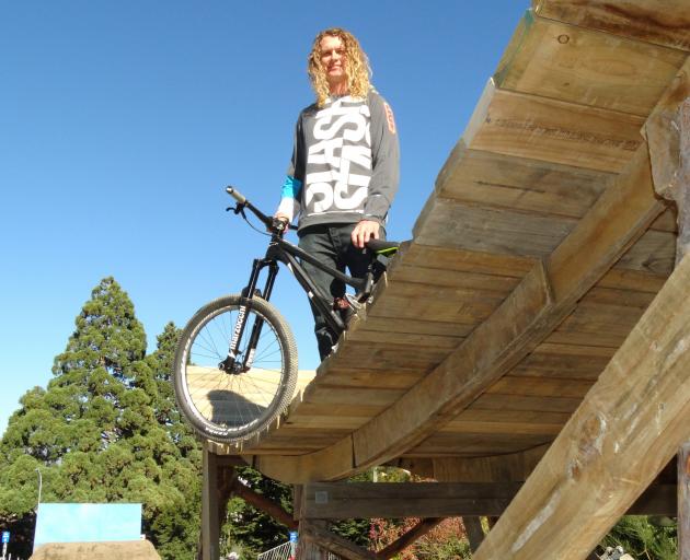 The late Kelly McGarry pictured at the Queenstown Bike Festival in 2014 PHOTO: LOUISE SCOTT 