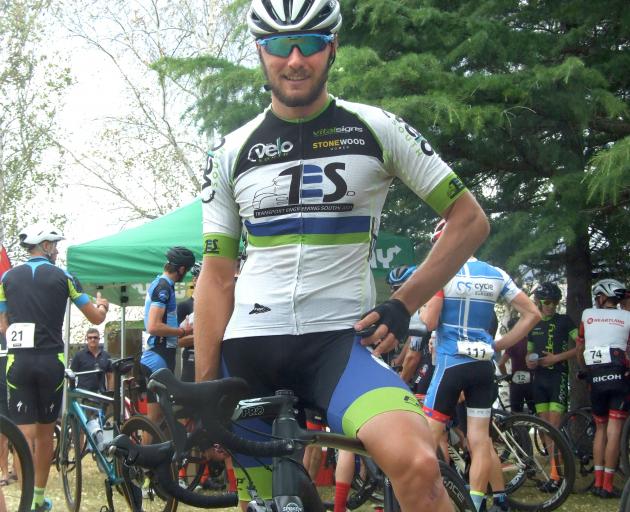 Pleased to come out on top is Josh Haggerty, of Invercargill, who won the Lake Dunstan Cycle...