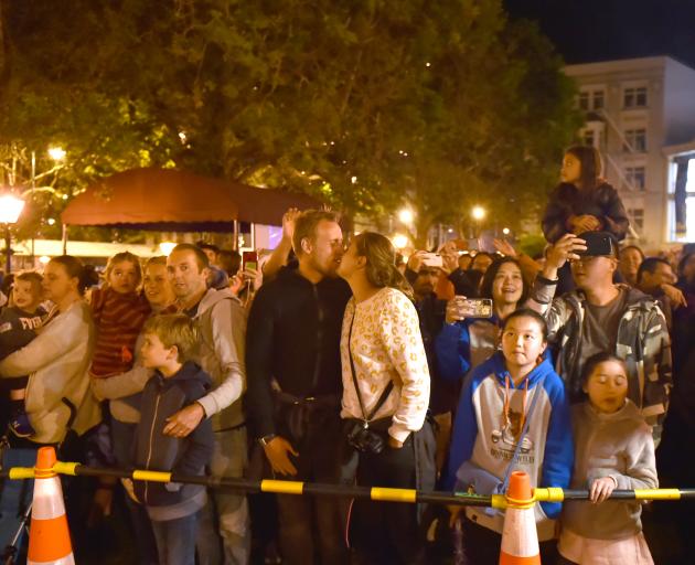 Revellers packed the Octagon in the countdown to 2019. Photo: Gregor Richardson
