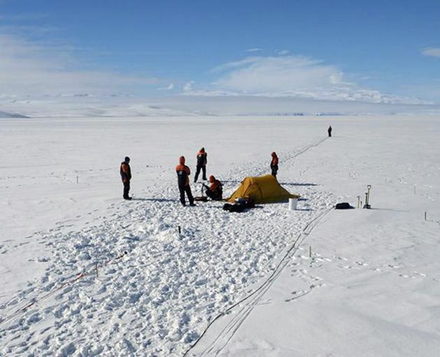 David Prior and his team are in Antarctica for a survey at the Priestley Glacier, some 400km from...