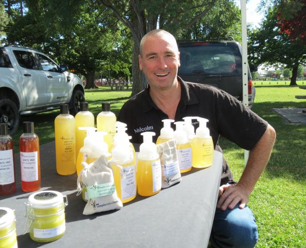 Malcolm Gawn (pictured) and his wife Tracy Tooley make and sell soap, shampoo and creams using milk from their 30 Saanen goats on their lifestyle block near Balclutha. Photo: Yvonne O'Hara