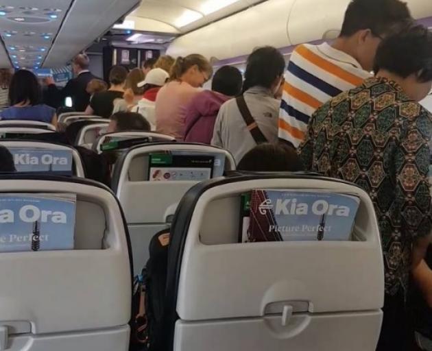 Passengers on an Air New Zealand flight which ended up where it left after a five-hour trip....