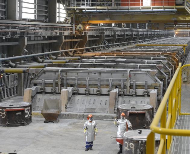 New Zealand Aluminium Smelter is restarting the fourth potline, which has been closed for six years, following a rise in metal prices, which could mean more product handling for South Port. Photo: Gerard O'Brien