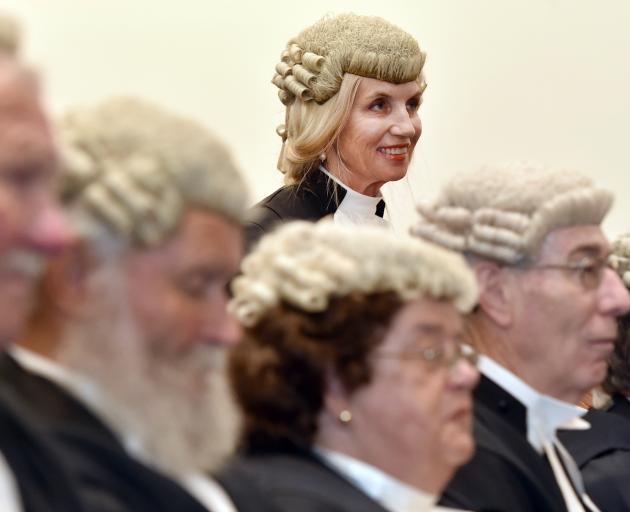 Anne Stevens QC is admitted to the inner bar along with fellow Queen's Counsels (from left) Colin...