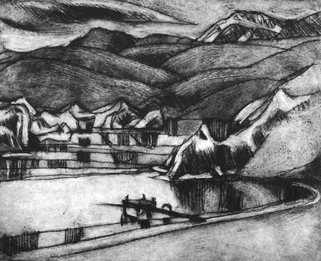 Blue Lake, by Pauline Bellamy.