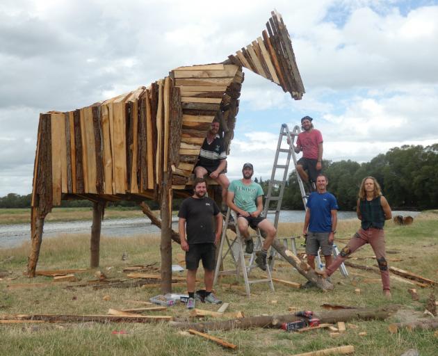 Organisers (from left) Tom Swainston, Zeb Horrell, Ryan Burns, Christian Desrochers, Steve...