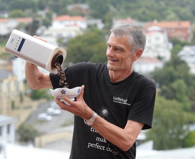 Kaffelogic product designer Chris Hilder celebrates Kaffelogic's inclusion in the Melbourne...