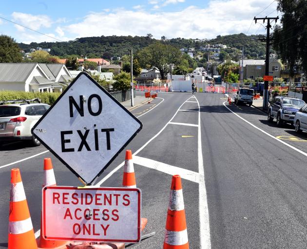 The Dundas St bridge is closed to traffic until August. Photo: Peter McIntosh