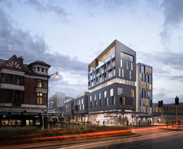 An artist's impression of the Invercargill Licensing Trust's proposed $40million inner-city hotel...