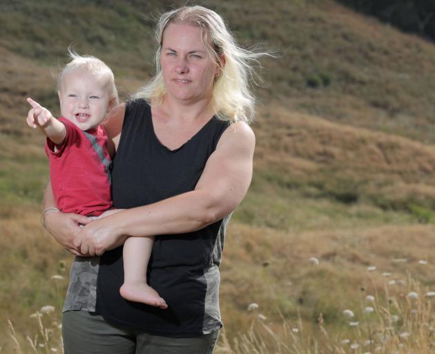 Desire Purnell with 'miracle' baby Evan. Photo: NZME
