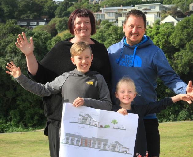 Debbie and Ross Ward with their children Henry (9) and Molly (5) will move into the manager’s...