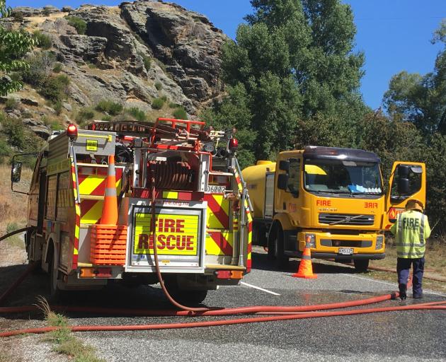 Firefighters were called to a 50sqm fire near Pinders Pond, which is between Roxburgh and Millers...
