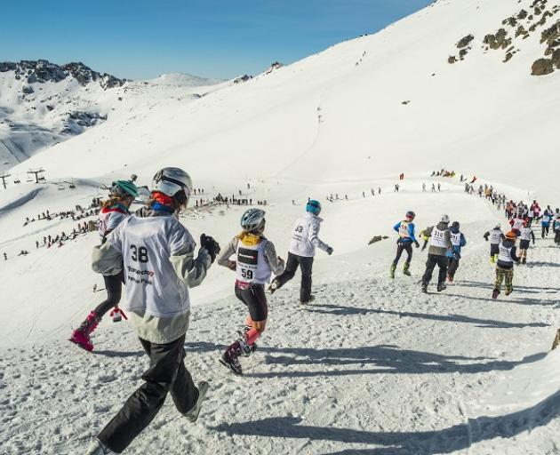 Peak to Peak competitors at The Remarkables. Photo: Mountain Scene