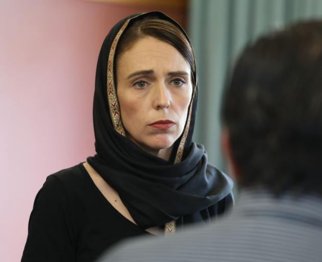 Jacinda Ardern met with members of the Muslim community in Christchurch today. Photo: Office of...
