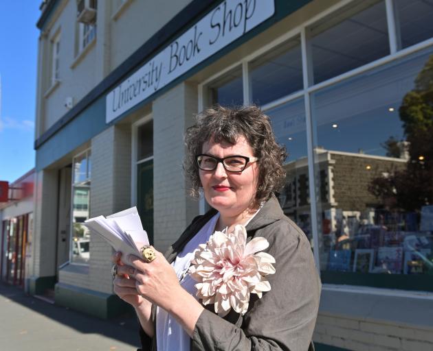 University Book Shop fiction and stationery buyer Bronwyn Wylie-Gibb looks forward to crossing...