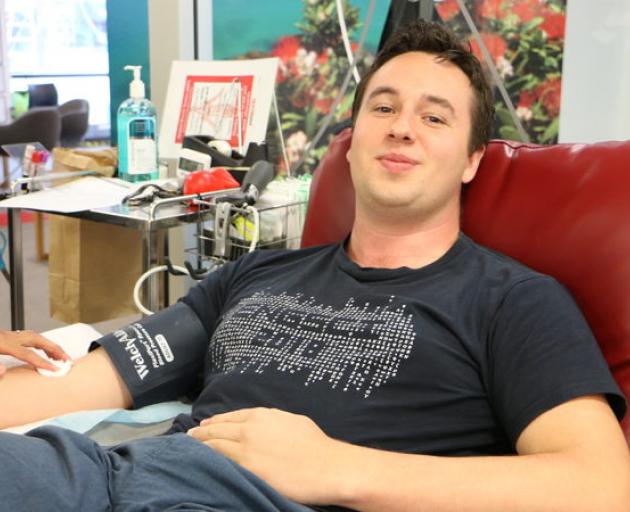 Carl Roughan is a first time donor. Photo: RNZ