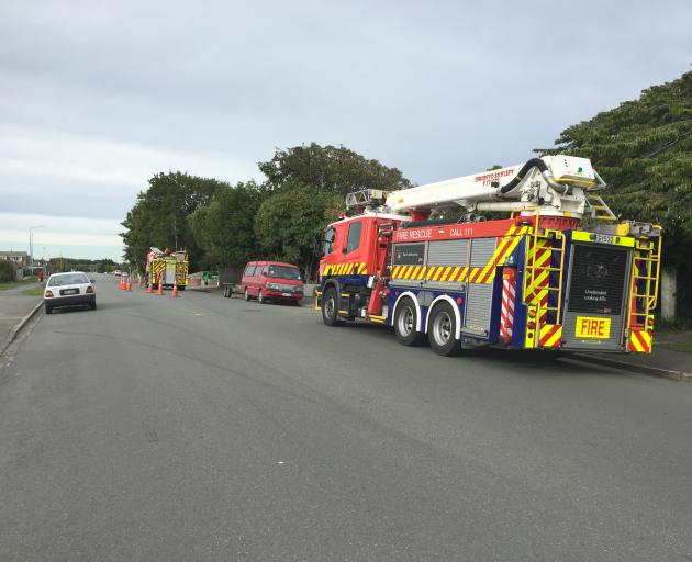 Two fire appliances were in attendance on Pomona St Invercargill after reports a man was trapped...