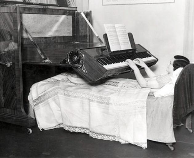 One of Jane Preston’s favourite photographs — a German bed piano.