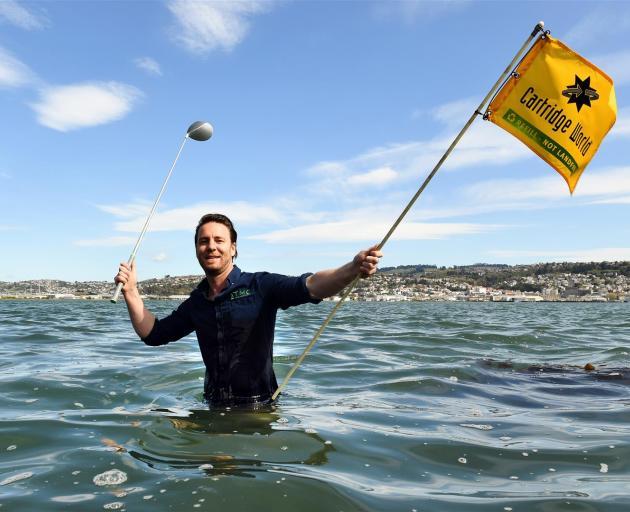 Peter Graham has won consent for a hole-in-one golf challenge on Otago Harbour. Photo: ODT