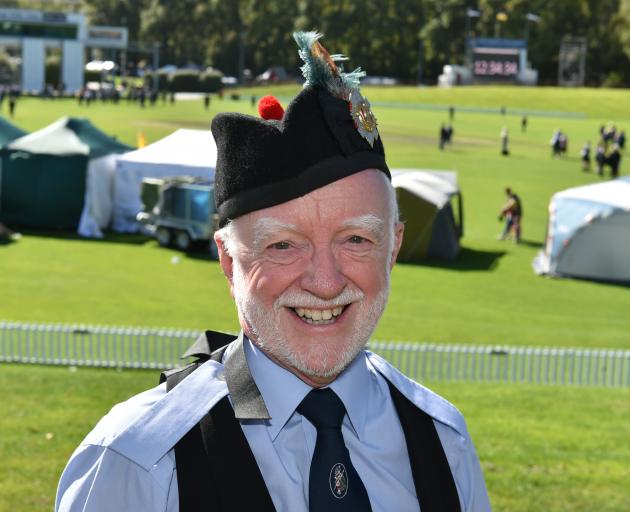 Dr Brian Coutts, president of the Otago Centre of the Royal New Zealand Pipe Band Association, at...