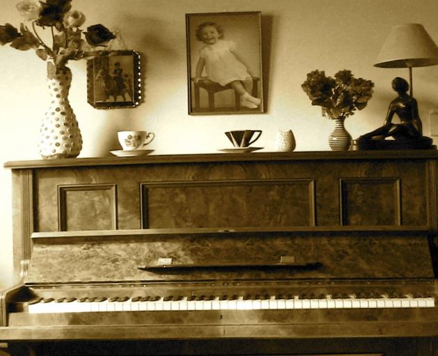 The Preston family piano on which Jan learnt to play.