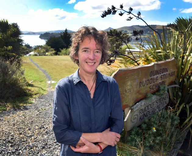 Rudolf Steiner School and Kindergarten proprietors trust executive officer and fundraising campaign co-ordinator Clare Ridout outside the school in Maia, which hopes to start building expansion work later this year. Photo: Peter McIntosh