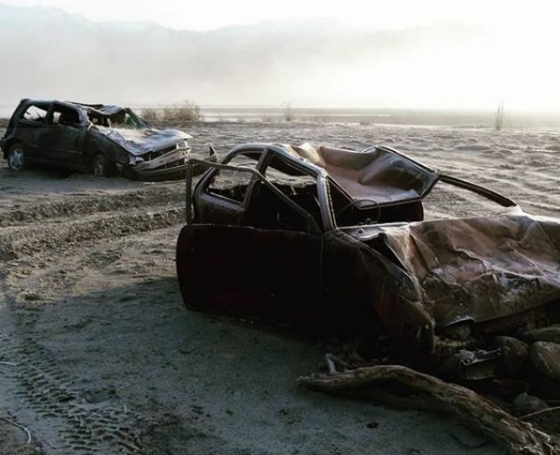 Abandoned cars near Queenstown. Photo: Daisy Hudson