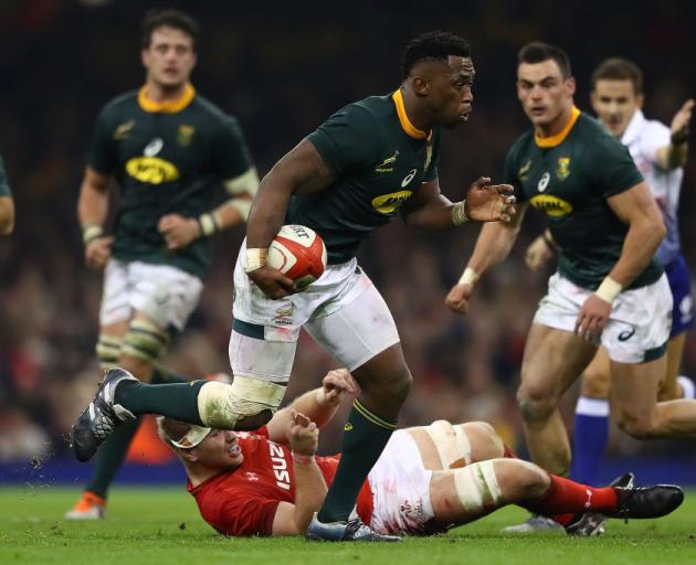 South Africa's Siya Kolisi on the run against Wales, two teams among the proposed new world...
