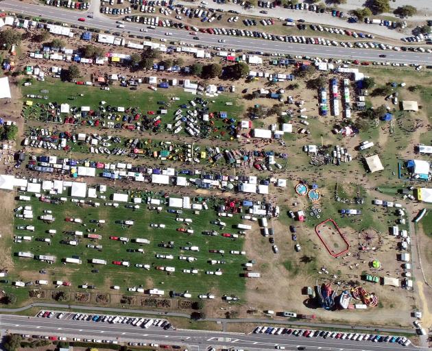 The Wanaka show from the air. Photo: Stephen Jaquiery