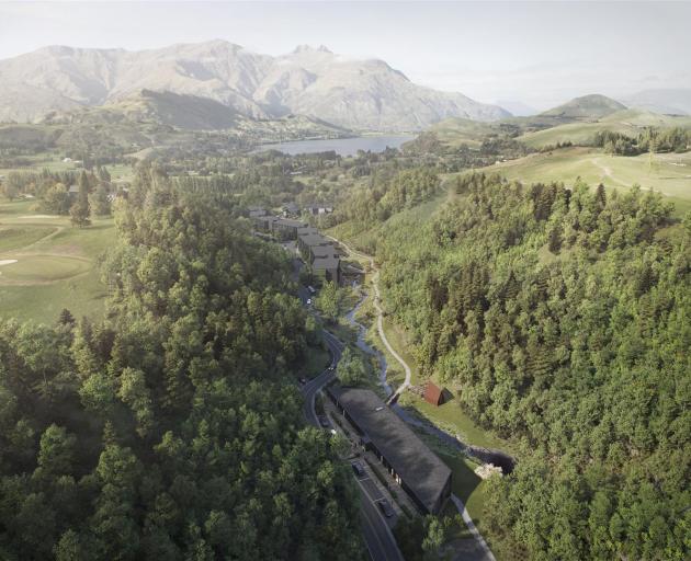 An aerial image of the Waterfall Park development. Image: Supplied