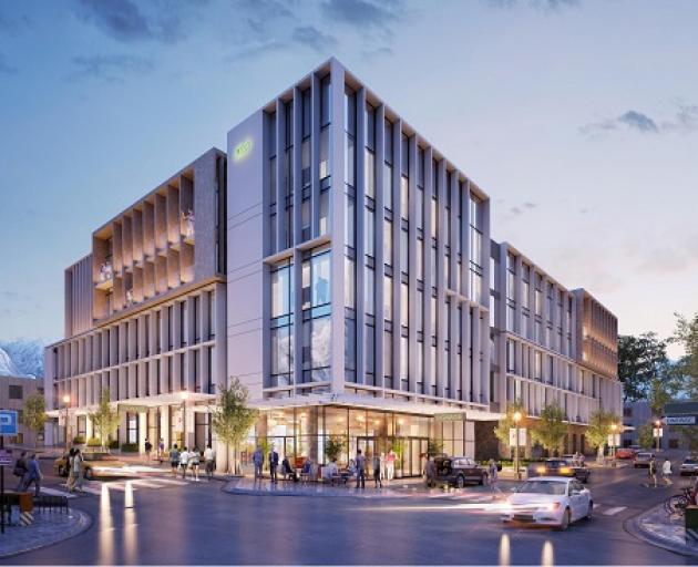 An artist's impression of the proposed new Remarkables Park hotel. Image: Supplied