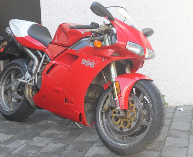 The Ducati motorcycle which still has not been recovered after a Queenstown burglary. Photo:...