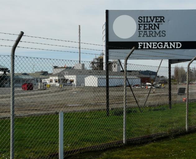 Silver Fern Farms' Finegand plant. PHOTO: RICHARD DAVISON