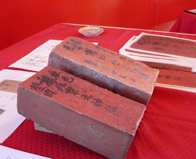 Artefacts like these replica grave markers from Lawrence Cemetery could soon be displayed in a...