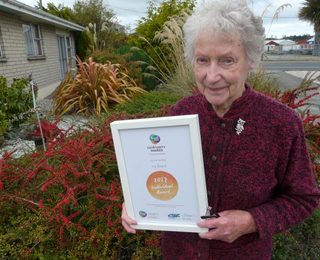 2017 civic award recipient Ivy Grant, of Balclutha, is pleased Clutha District Council is...