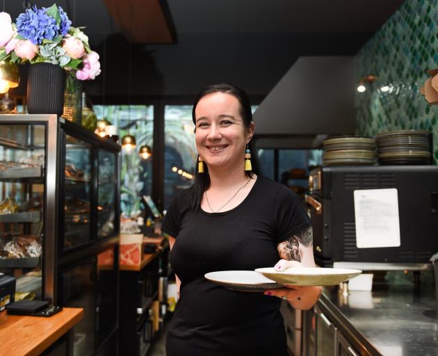Bethany Bates at Heritage Coffee, which is working with Doubt Not to reduce and reuse their food...