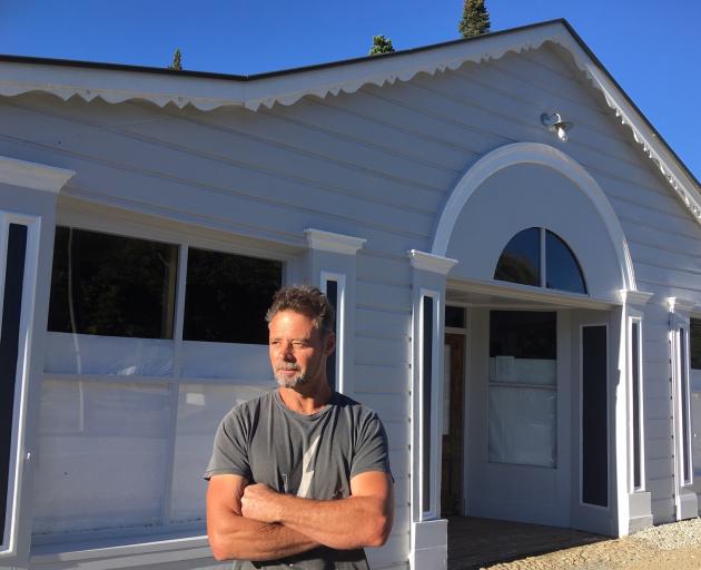 Builder Phil Flanagan is renovating the Naseby Stables. Photo: Alexia Johnston