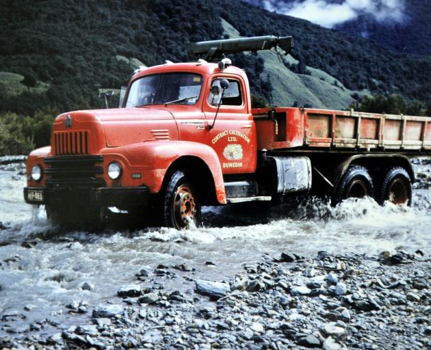 All vehicles had to drive through rivers and fords.