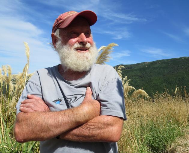 Hugh Wilson at the Hinewai Reserve on Banks Peninsula. Photo: Maureen Howard 