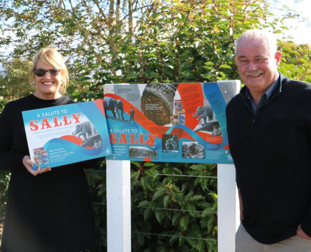 Southland District Council graphic designer Donna Hawkins designed the display for Sally the...