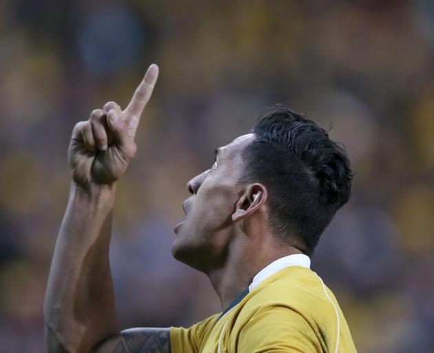 When Israel Folau made similar remarks in 2018, he escaped with a warning but no sanction. Photo: AP