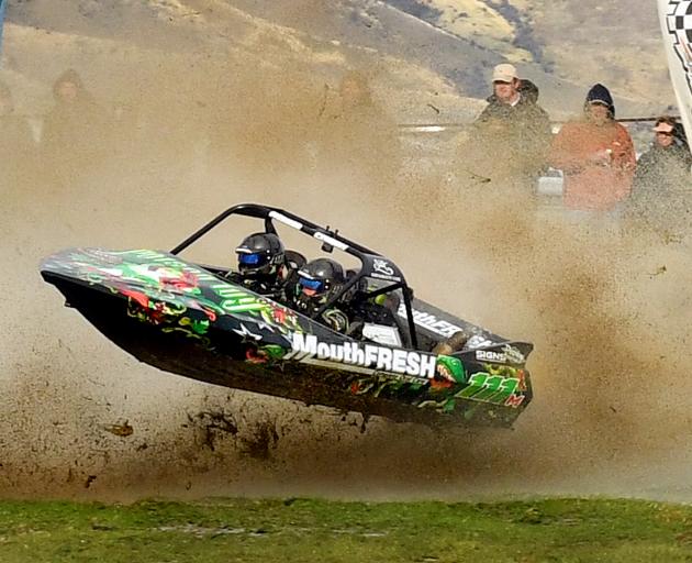 Rob and Ange Coley overcame an onboard fire earlier in the event but were grounded after hitting...