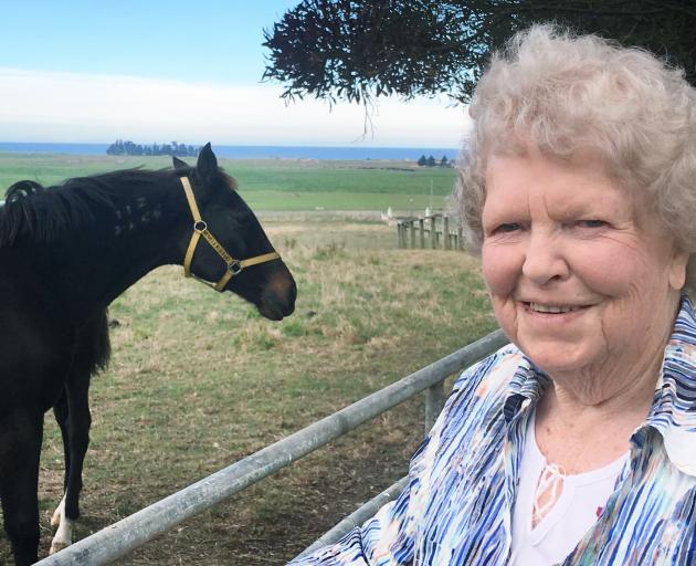 Myrtle McCarthy at home on her Teschemakers farm with Lady Loch, the grandmother of superstar...