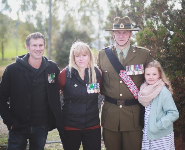 Former New Zealand Army chefs (from left) Sam Pickford, of Waitati, Kate Johnston, of Melbourne,...