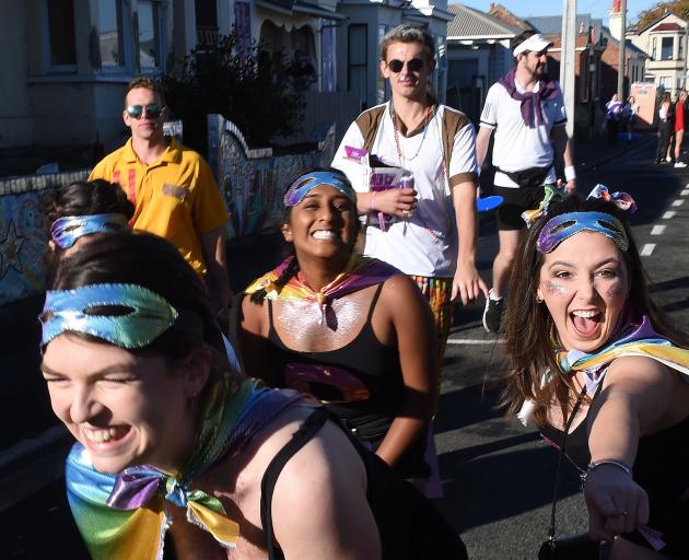 Revellers set to party all day at the Hyde St Party. PHOTO: GREGOR RICHARDSON